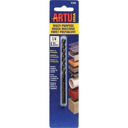 Artu 1/4'' Cobalt General Purpose Drill Bit 1030
