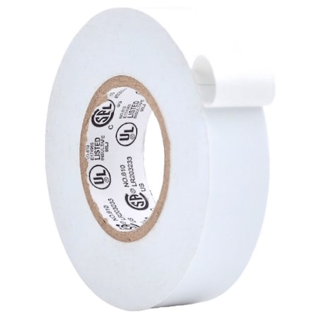 Wod Tape ETC766 General Purpose Electrical Tape White UL-CSA listed core: 3/4 in. X 66 ft., 100PK WOD ETC766-00750-100-66-WHI