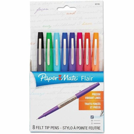 Sandford Ink Sanford Ink PAP Ultra Fine Flair Porous Point Stick Liquid Pen; Assorted Ink - 8 per Set 1927694