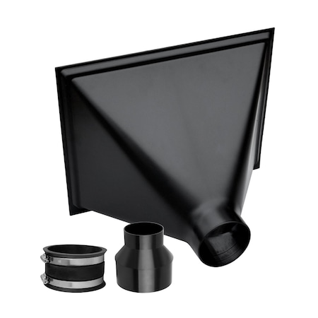 Powertec Big Gulp Dust Hood with 4 in. Flex Cuff and 4 in. to 2-1/2 in. Reducer 70346