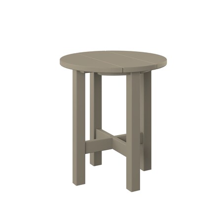 Polybird ROUND END TABLE.      WEATHERWOOD POLYBIRD P53