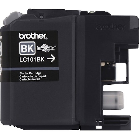 Brother Brother Genuine Innobella LC101BK Black Ink Cartridge - Inkjet - Standard Yield - 300 Pages - Black - 1 Each LC101BK