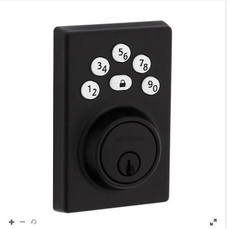 Kwikset Powerbolt 240 Series 992400-005 Keypad Electronic Lock, 3 Grade, Zinc, Matte Black 240CNT514RBP4AL