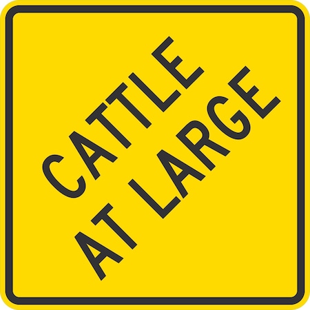 Lyle Cattle At Large, 30x30, High Intensity Prismatic, Yellow G-15374-HI_30x30