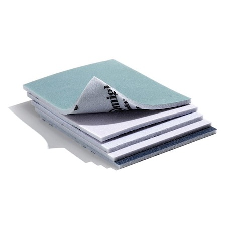 Sunmight Usa Flex Sanding Sponge, 4-1/2 in W x 5-1/2 in L, 3/16 in THK, 320 Grit 89914