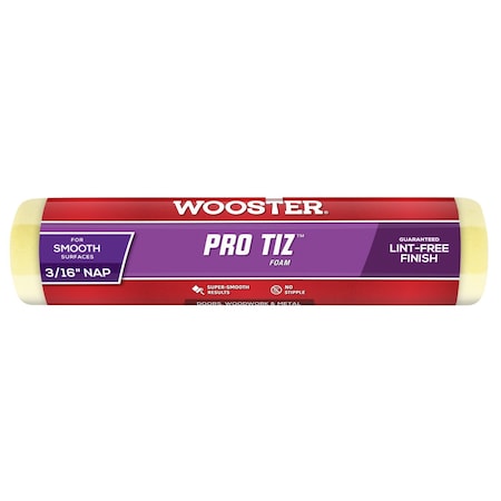Wooster Pro Tiz 9'' x 3/16'' Foam Roller Cover R265-9