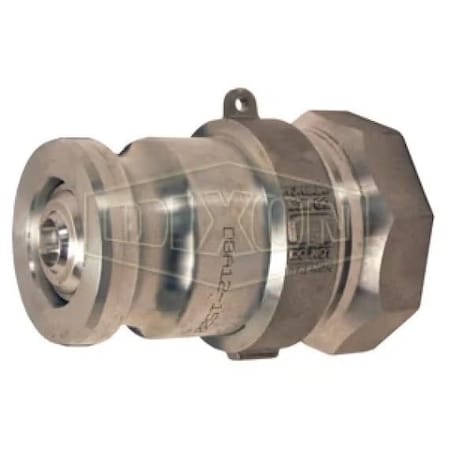Dixon Bayloc Dry Disconnect Cam and Groove Adapter, 2 in, FNPT x Adapter, Aluminum/Zinc, Domestic DBA12-1520