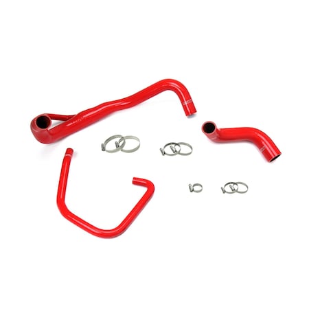 Hps Performance High Temp Reinforced Silicone Radiator Coolant Hose Kit, Red,  57-1646R-RED