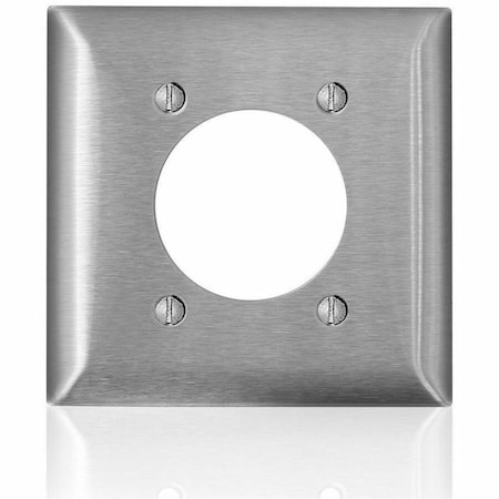 Leviton Wall Plate, Toggle, Stainless Steel SS703-40