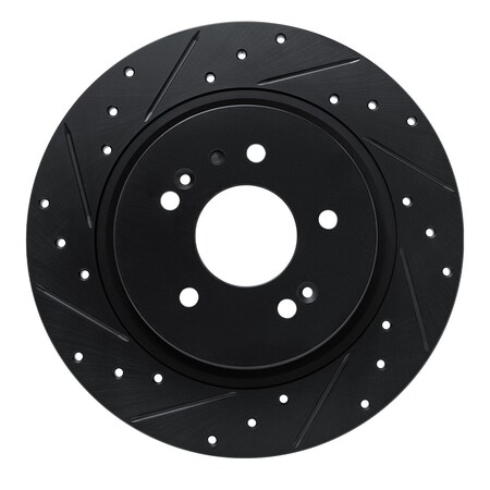 Dynamic Friction Co DFC Brake Rotor - Drilled and Slotted - Black 633-03060L