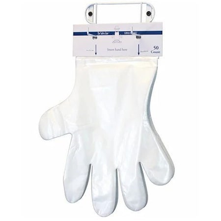 Safety Zone Polyethylene/Cast Embossed Glove, Header Pack, Clear, Lrg Only, 1000PK GDCP-HC