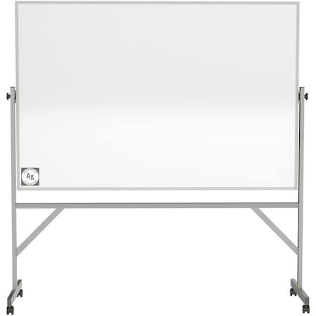 Ghent Reversible Magnetic Hygienic Porcelain Whiteboard with Aluminum Frame, 4'H x 8'W ARM4M448