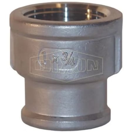 Dixon Threaded Bell Reducer, 3 x 2 in Nominal, FNPT End Style, 150 lb, 316 SSss Steel BR3020SS