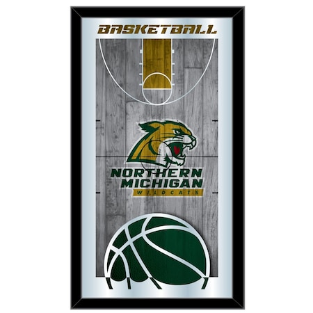Holland Bar Stool Co Northern Michigan 15" x 26" Basketball Mirror MBsktNorMic