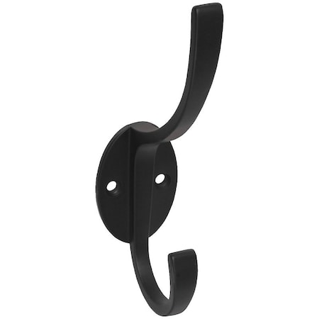 National Hardware V8009 Coat and Hat Hook, 2-Hook, Zinc, Oil-Rubbed Bronze N806-820