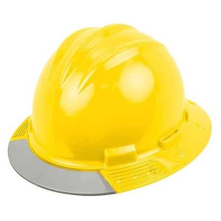 Bullard Hard Hat, Front Brim, AboveView, Yellow AVYLRG
