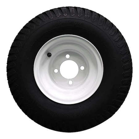 Antego 18 x 9.5-8 in Lawn Mower Tire, 4 Ply, White, 4 PK A8700030110304189508