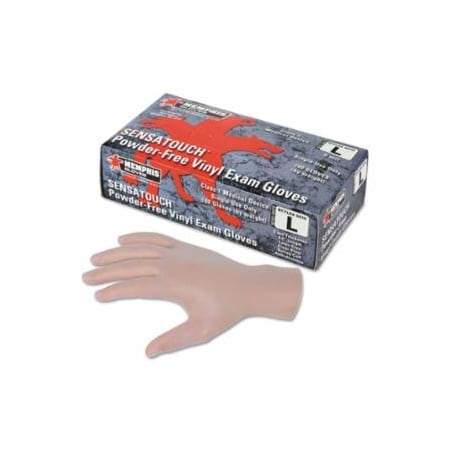 Mcr Safety Disposable Vinyl Gloves, Gauntlet, Powder Free, 5 mil, Medium, 100PK 127-5010M