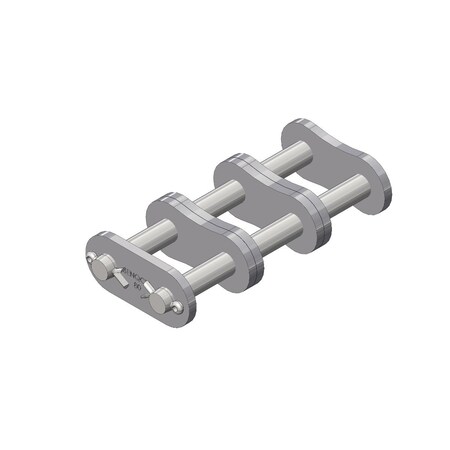 Senqcia Inspire Series SBR 80-3CL Triple Strand Cottd Connecting Link, 80-3 chain, 1P, 3.7 OAW, .312 Pin S-80-3CL