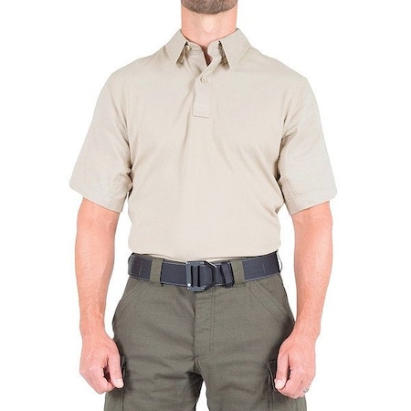 First Tactical Short Sleeve Shirt, 35% Cotton, 65% Polyester, Button, 0 Pocket(s), Silver Tan, L 112012