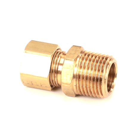 Fetco Fitting, Compression, Male Connector, 3/8in Tube OD x 3/8in MPT 1031.00024.00