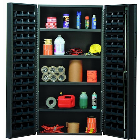 Quantum Storage Systems STORAGE CABINET W/32 BLACK BINS QSC-36-32-4ISBK