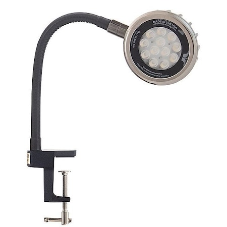 O.C. White Co Spot Light, Gooseneck, 18 W, Black LED-CD12-30-120V