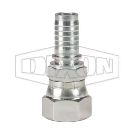Dixon Crimp Collar, 1/2 in, Female JIC Swivel, Carbon Steel, Domestic FJC-T08