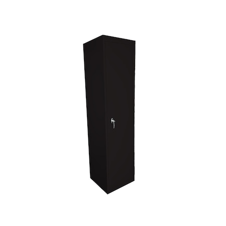 Steel Cabinets Usa Utility Storage Cabinet, 72 in H, 18 in W, 18 in D, Black, 4 Shelves FS-18-B