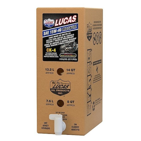 Lucas Oil Oil, 6 gal Sz, Amber 18014