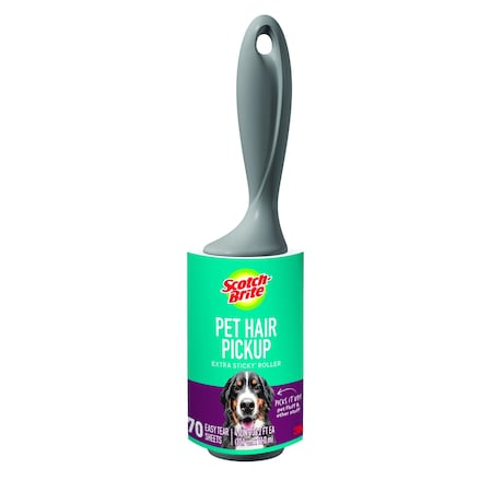 Scotch-Brite Pet Hair Roller, Gray 839RS-70