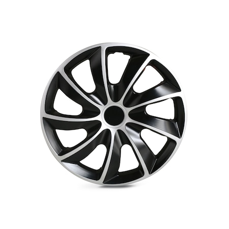 Altertrim 13 in Univ Hubcaps, Snap-On, (Slvr & Blk Lacq), 4PK CHB-5084-DP-13