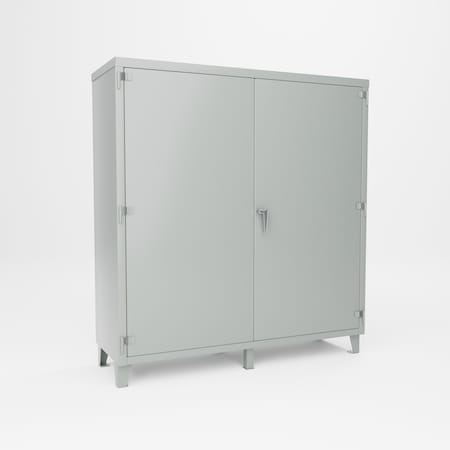 Pucel Super Heavy Duty Storage Cabinet, 72 in W x 78 in H x 24 in D, Gray SXHDSC-7272-24-4