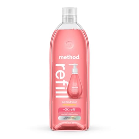 Method Pink Grapefruit Scent Gel Hand Wash 34 oz 11017