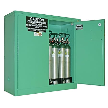 Securall Cylinder Storage Cabinet, White, Steel MG121P