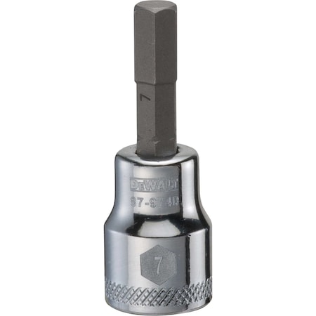 Dewalt Hex Bit Socket, 7mm - 3/8in Drive DWMT87974OSP