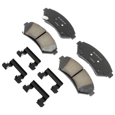 Acdelco PAD KIT FRT DISC BRK, Disc Brake Pad Set, 17D699CHF1
