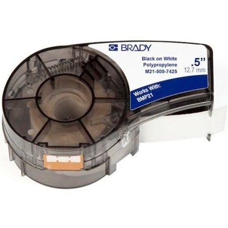 Brady Chemical Resistant Cryogenic Polypropylene Laboratory for Brady M210 and M211, 0.5in M21-500-7425