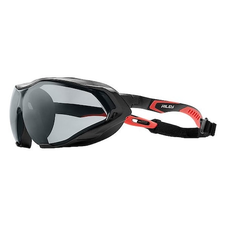 Globus Safety Glasses, Black/Red, Gray Riley Sparta Pro Grey