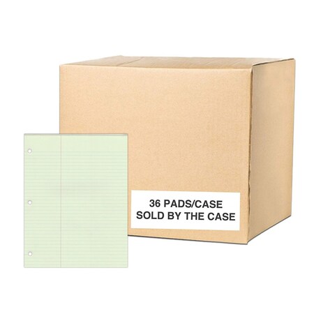 Roaring Spring Gummed Pads, 8.5"x11", 50 Green Sheet, PK36 95134CS