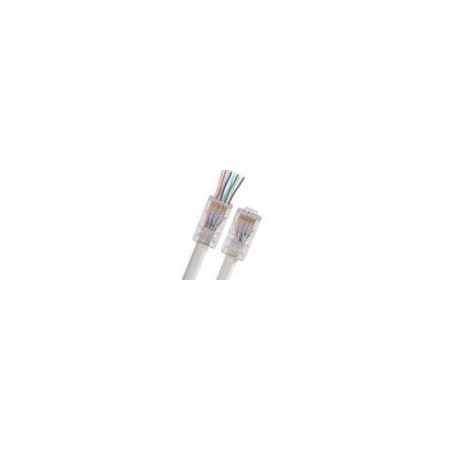 Triplett Pass Thru Modular Plug, RJ45 Type, PK50 CAT5-HSP