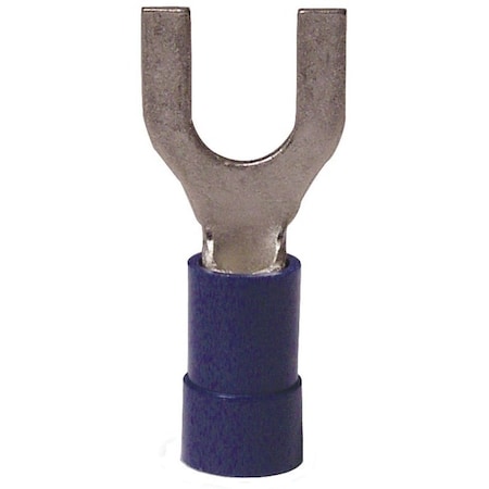 Gardner Bender Spade Terminal, 600 V, 16 to 14 AWG Wire, 8 to 10 Stud, Vinyl Insulation, Blue 20-114
