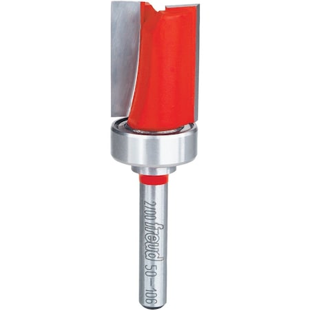 Freud 3/4'' x 1'' Top Bearing Flush Trim Router Bit with 1/4'' Shank 50-106