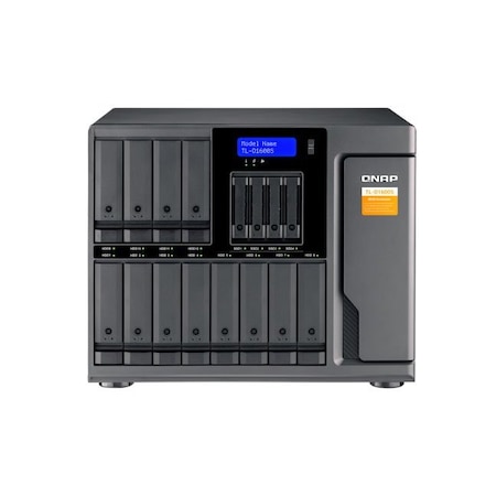 Qnap 16-bay desktop SATA JBOD expansion unit with a QXP-1600eS PCIe SATA host card TL-D1600S-US