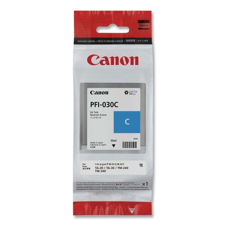 Canon Ink (PFI-030), Cyan 3490C001