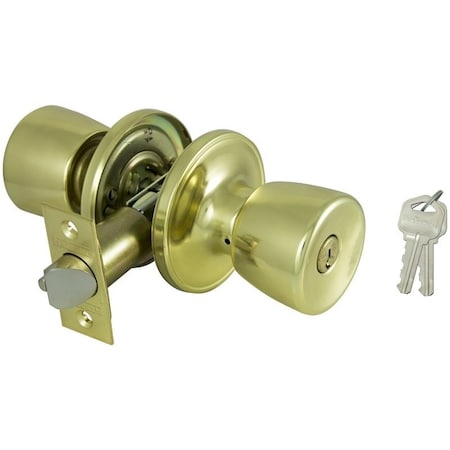 Prosource Entry Knob, Brass, KW1, KA3 Keyway, 3 Grade TS700V-PS