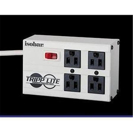 Tripp Lite Isobar 4 Outlets Surge Suppressor Receptacles: 4 x NEMA 515R 2200J IBAR4