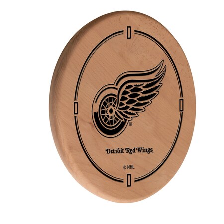Holland Bar Stool Co Detroit Red Wings 13" Laser Engraved Solid Wood Sign WSgnLNatDetRed