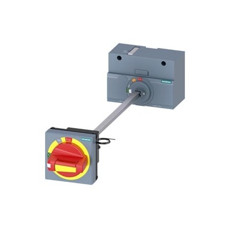 Siemens door mounted rotary operator EMERGENCY OFF IEC IP65 with door interlock 24 3VA9257-0FK27