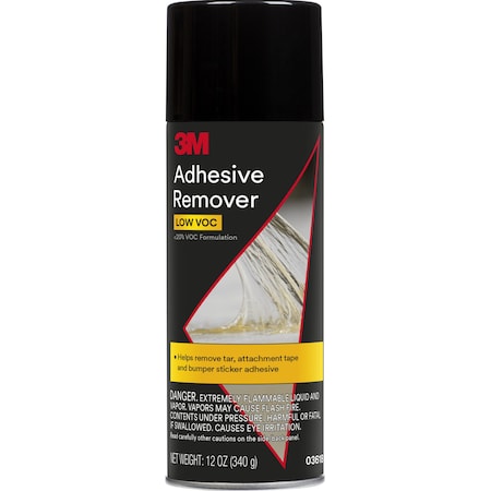 3M Adhesive Remover Low VOC <20% 03618-6, 12 oz, 6PK 03618VOC20-6